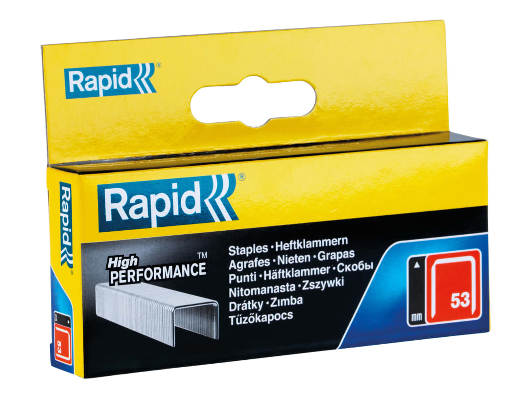 Rapid 53/14B 14mm Galvanised Staples (Box 2500) 11860425