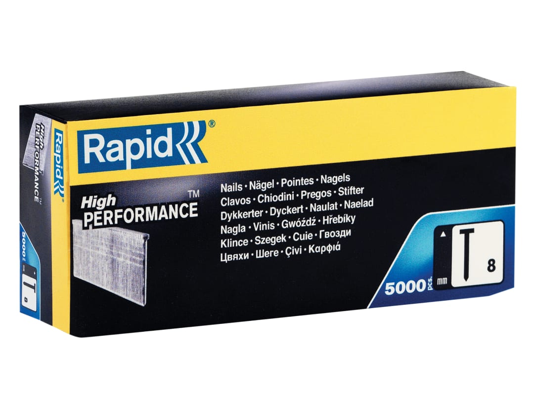 Rapid No.8 Brad Nails 18Ga 25mm (Box 5000) 40014272