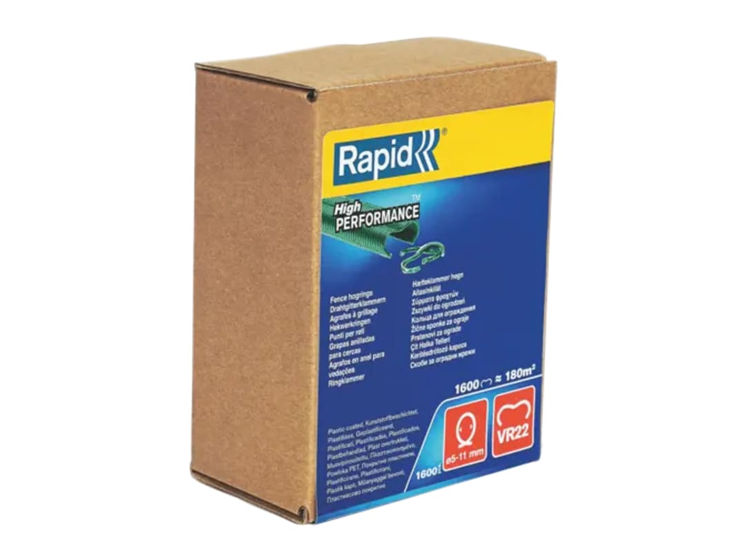 Rapid VR22 Fence Hog Rings Pack 1600 Galvanised Boxed 40108810