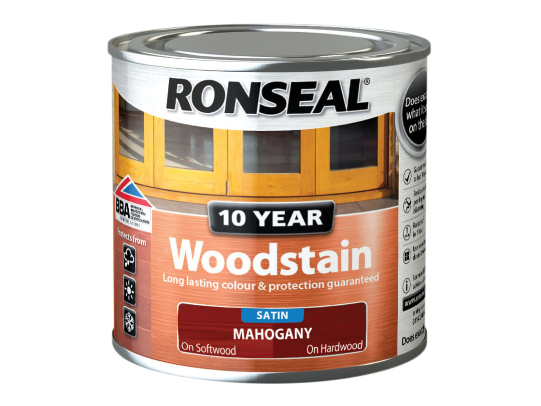 Ronseal 10 Year Woodstain Mahogany 250ml 38648