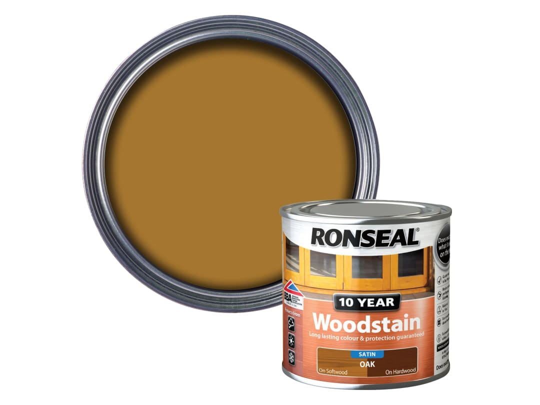 Ronseal 10 Year Woodstain Oak 250ml 38668