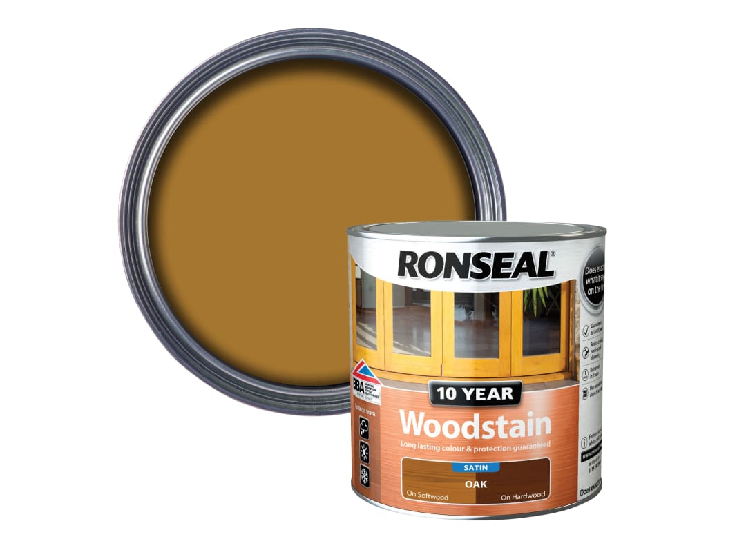 Ronseal 10 Year Woodstain Oak 750ml 38679
