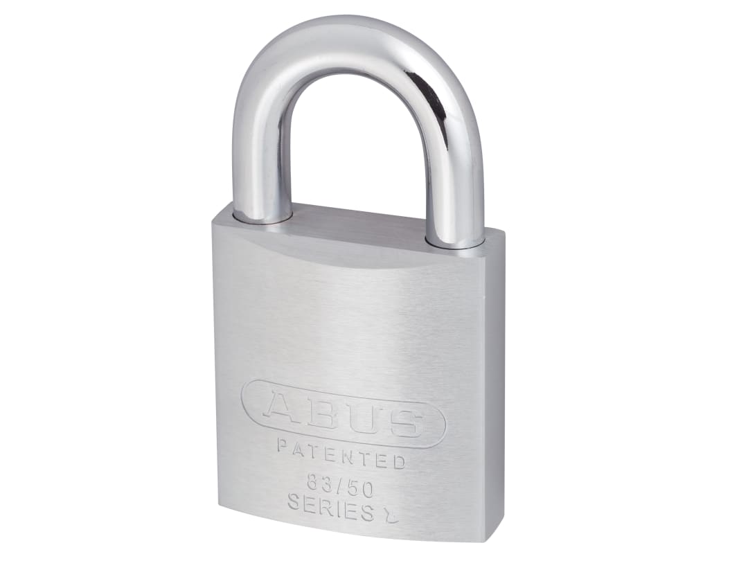 ABUS Mechanical 83/50mm Chrome Plated Brass Padlock Carded 10053927-01
