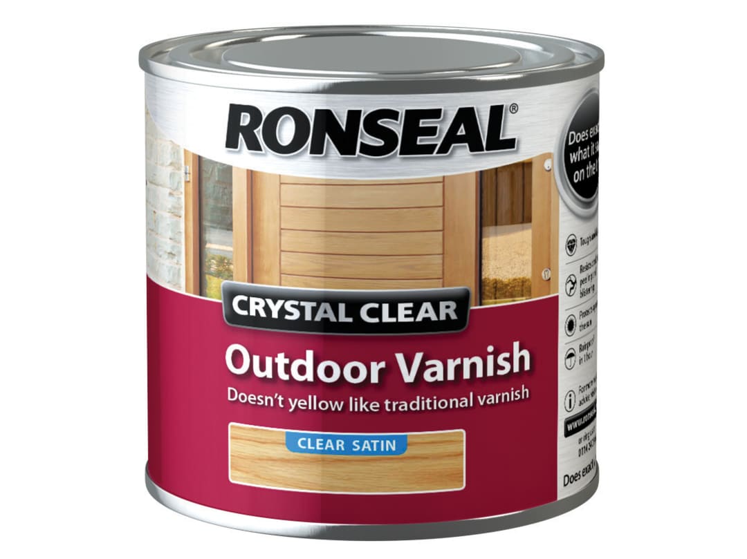 Ronseal Outdoor Varnish Satin Clear 250ml 37364