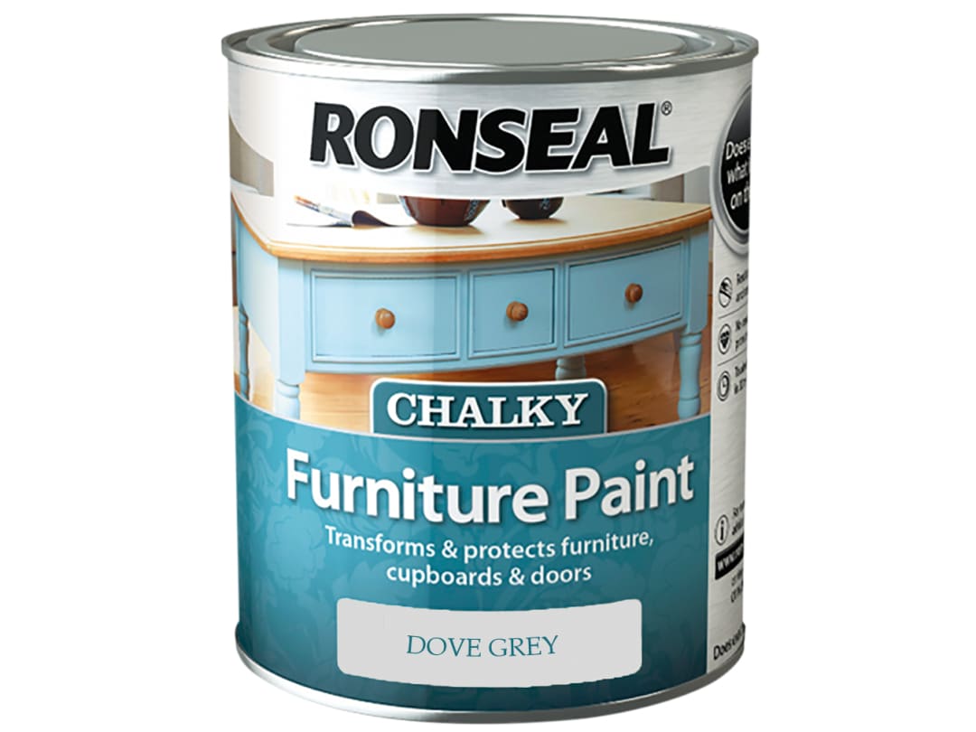 Ronseal Chalky Furniture Paint Dove Grey 750ml 37564