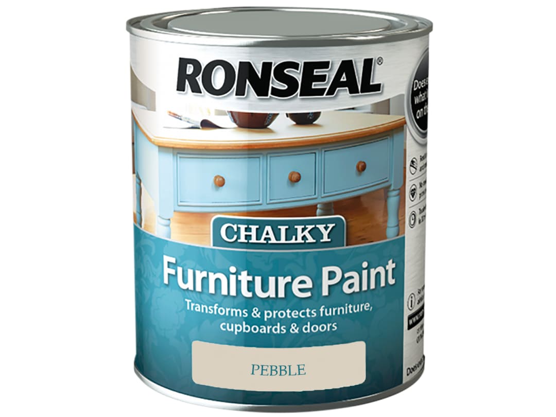 Ronseal Chalky Furniture Paint Pebble 750ml 37485
