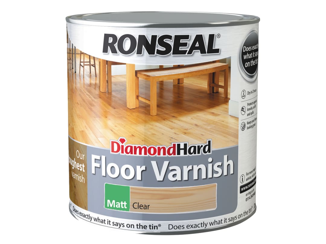 Ronseal Diamond Hard Floor Varnish Matt 2.5 litre 37539