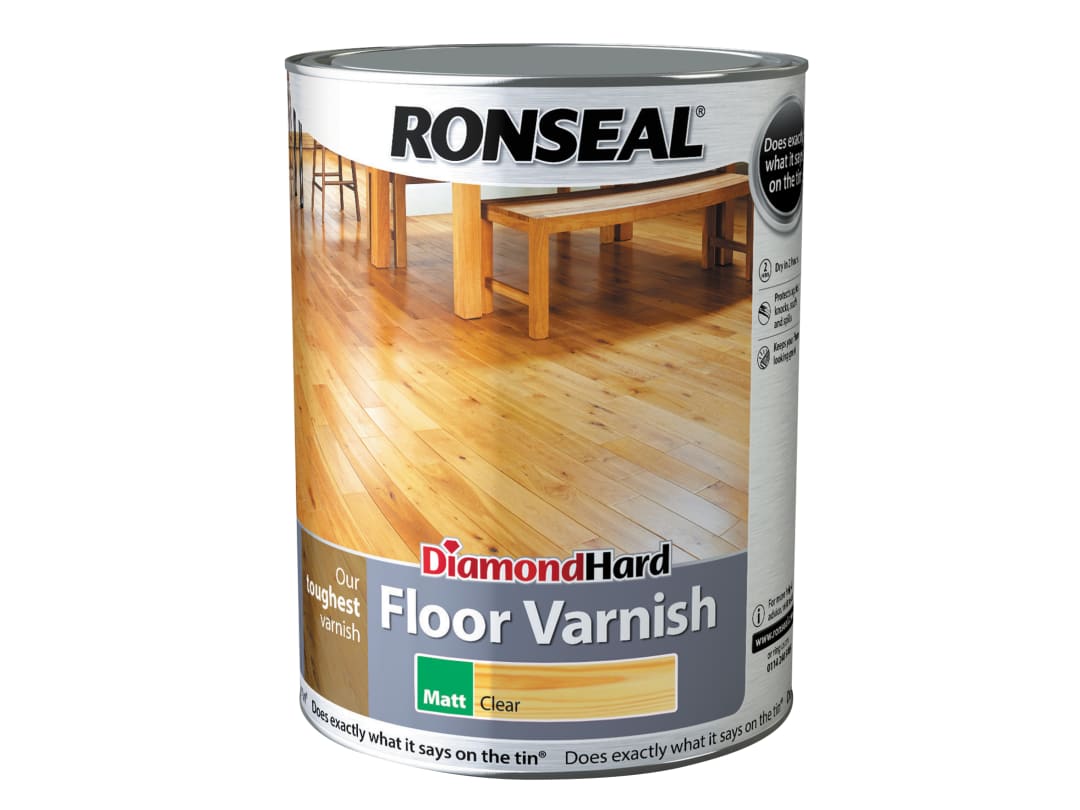 Ronseal Diamond Hard Floor Varnish Matt 5 litre 37540