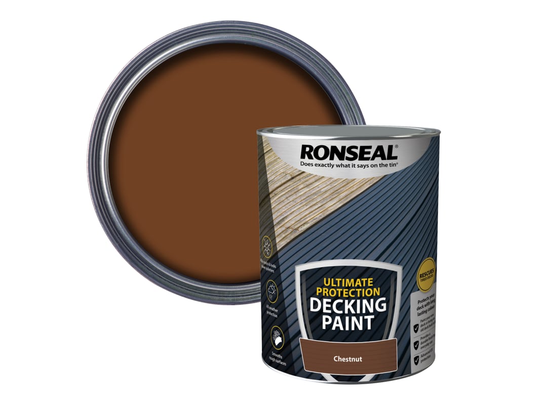 Ronseal Ultimate Protection Decking Paint Chestnut 5 litre 39146