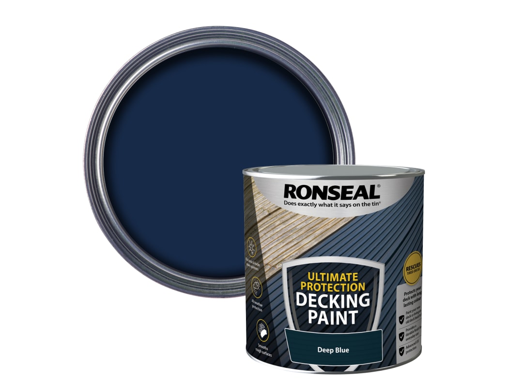 Ronseal Ultimate Protection Decking Paint Deep Blue 2.5 litre 39147