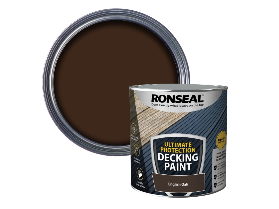 Ronseal Ultimate Protection Decking Paint English Oak 2.5 litre 39148