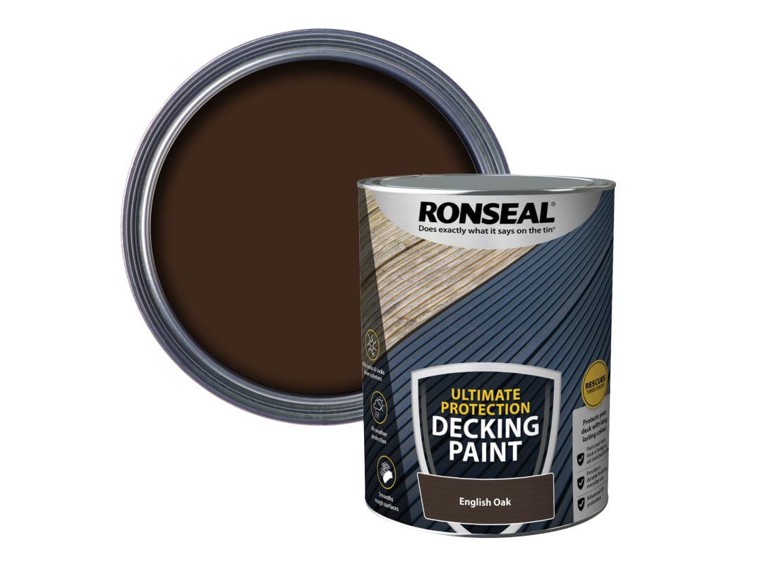 Ronseal Ultimate Protection Decking Paint English Oak 5 litre 39149