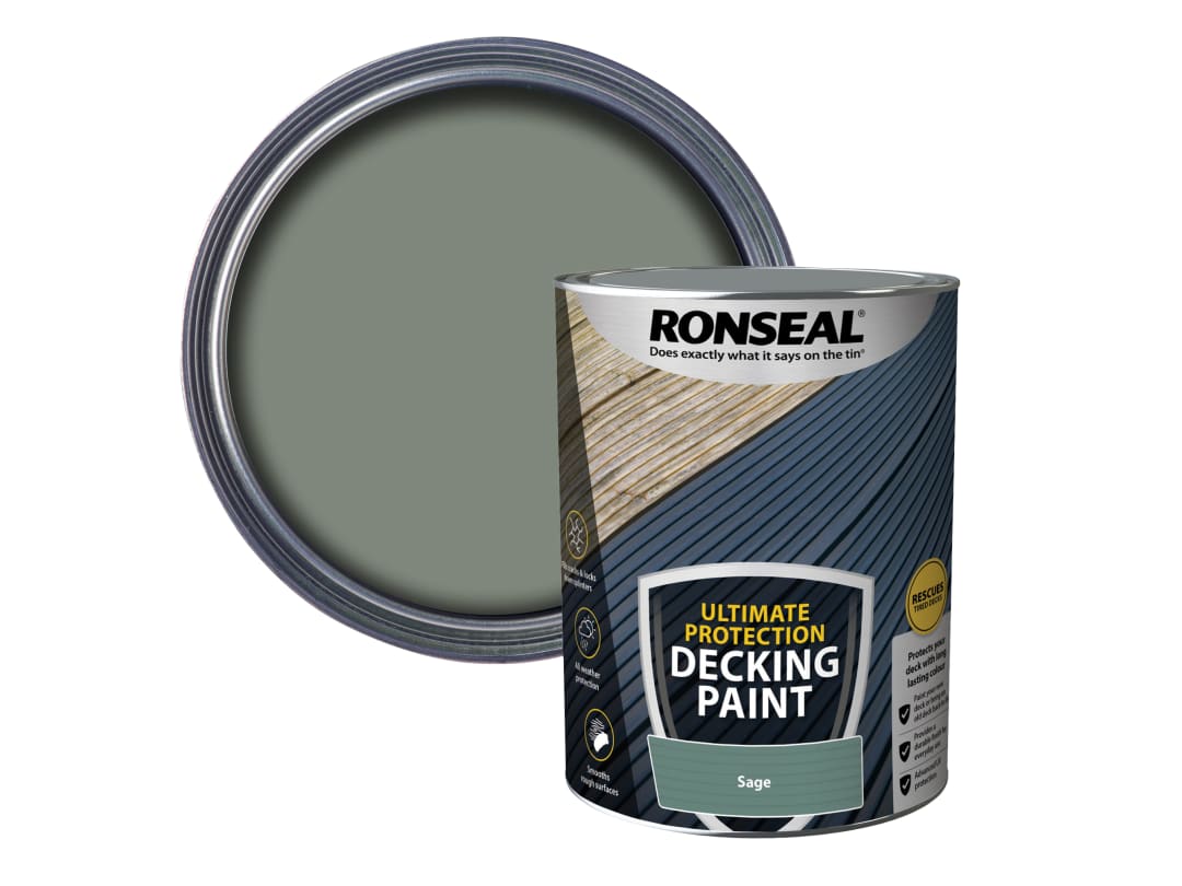 Ronseal Ultimate Protection Decking Paint Sage 5 litre 39103