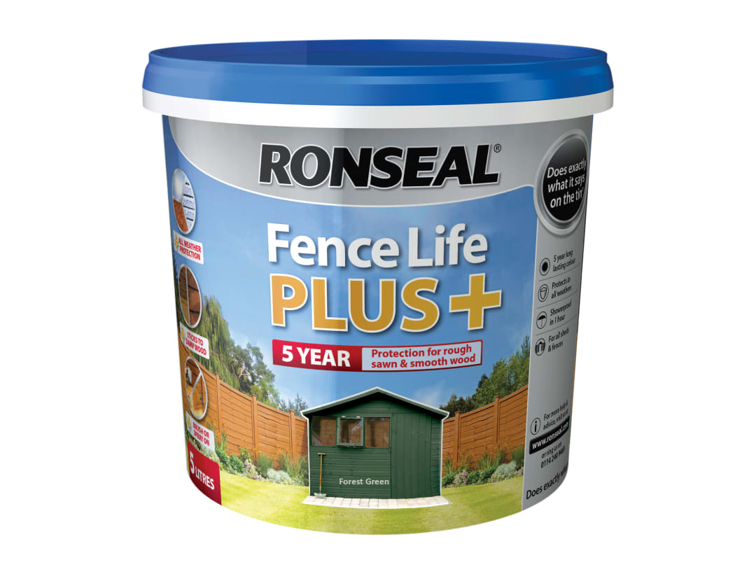 Ronseal Fence Life+ Forest Green 5L 37625