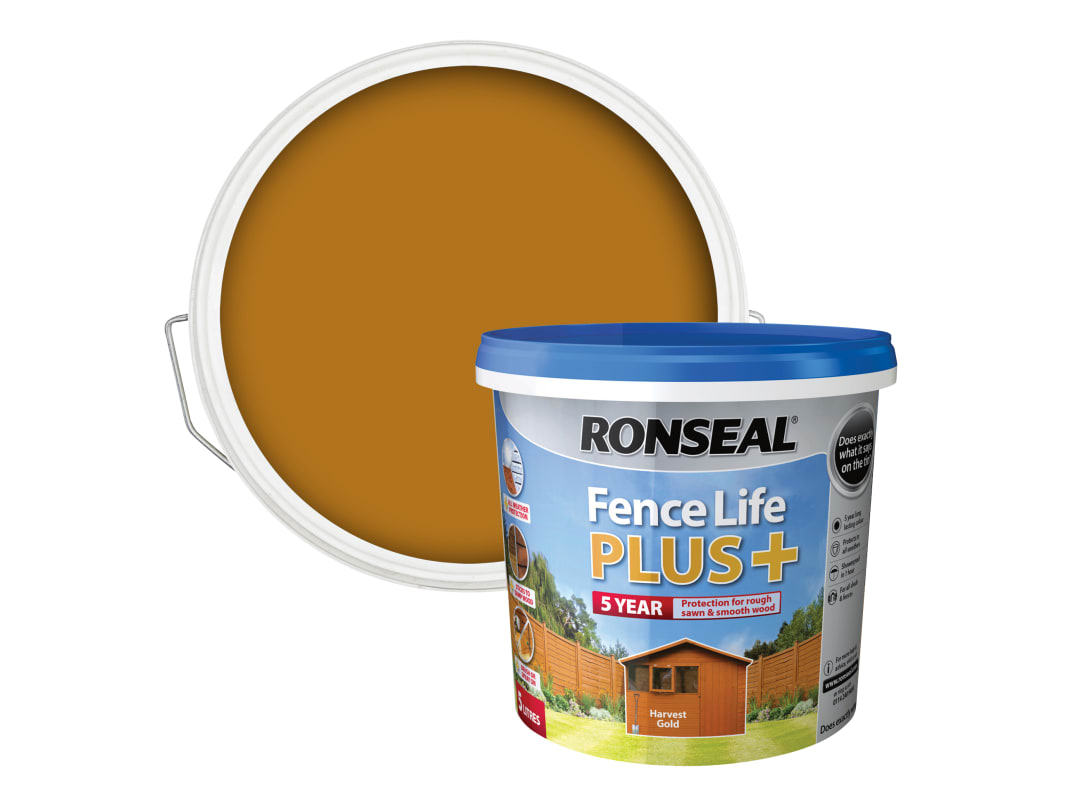 Ronseal Fence Life+ Harvest Gold 5L 37631