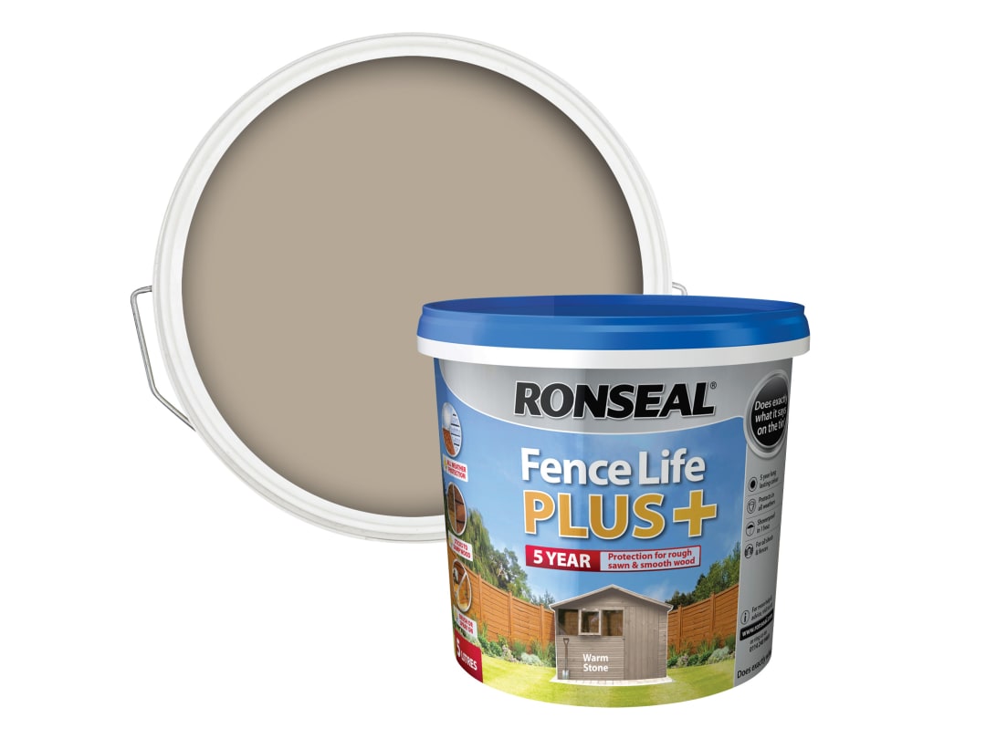 Ronseal Fence Life+ Warm Stone 5L 38396