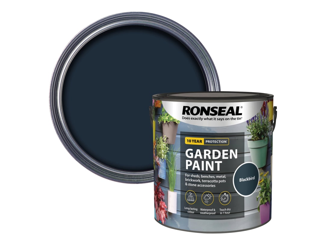 Ronseal Garden Paint Blackbird 2.5L 37430