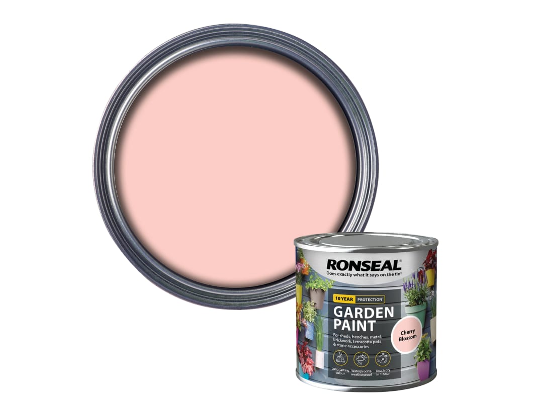 Ronseal Garden Paint Cherry Blossom 250ml 37599