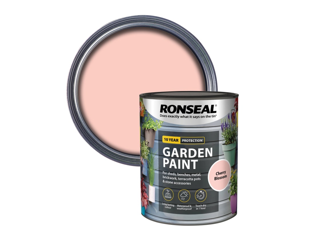 Ronseal Garden Paint Cherry Blossom 750ml 37606