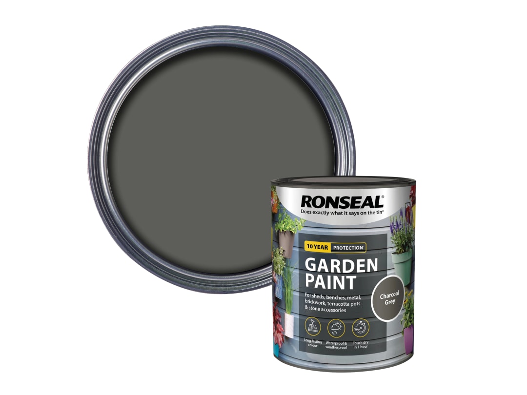 Ronseal Garden Paint Charcoal Grey 750ml 38263