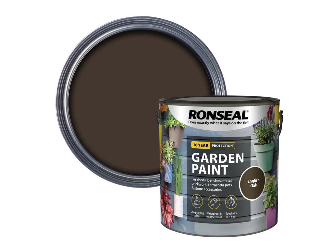 Ronseal Garden Paint English Oak 2.5L 37429