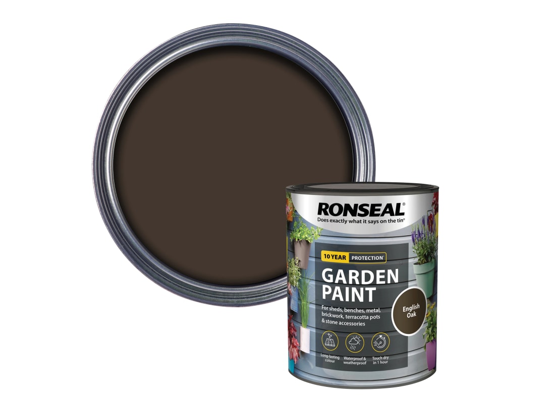 Ronseal Garden Paint English Oak 750ml 37405
