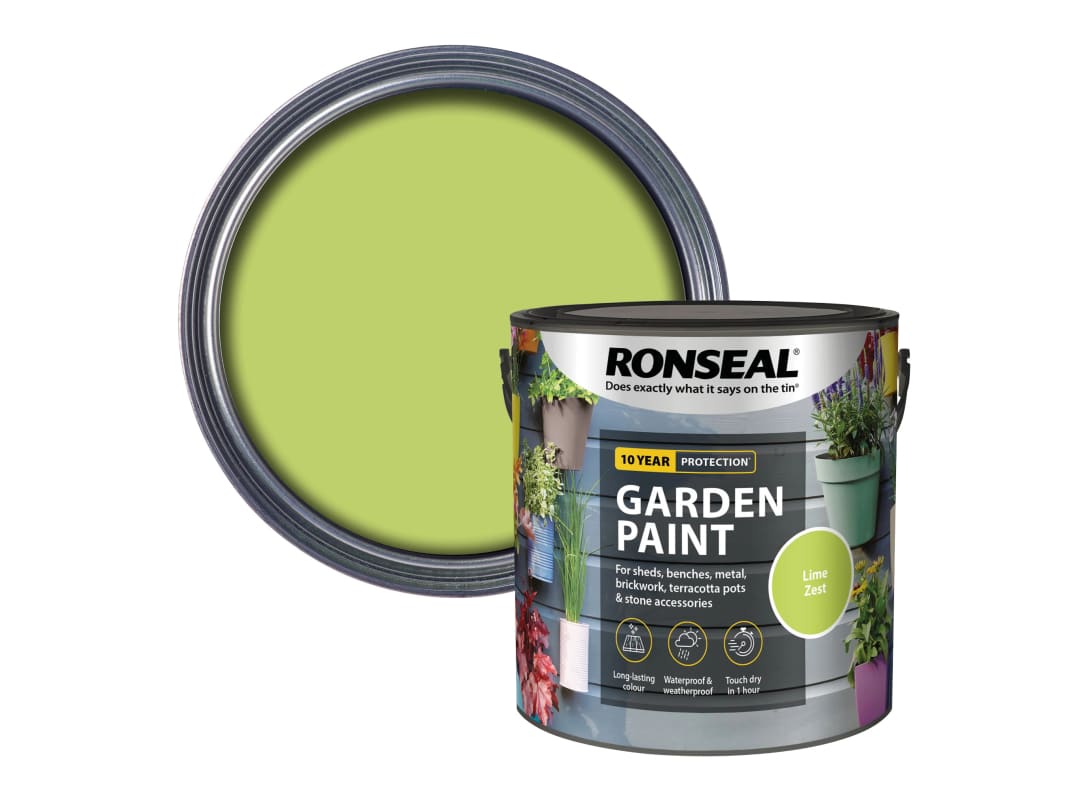 Ronseal Garden Paint Lime Zest 2.5 litre 38512