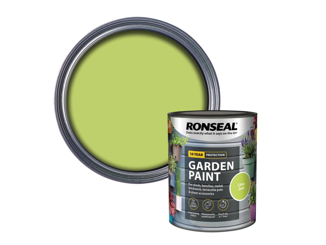 Ronseal Garden Paint Lime Zest 750ml 37412