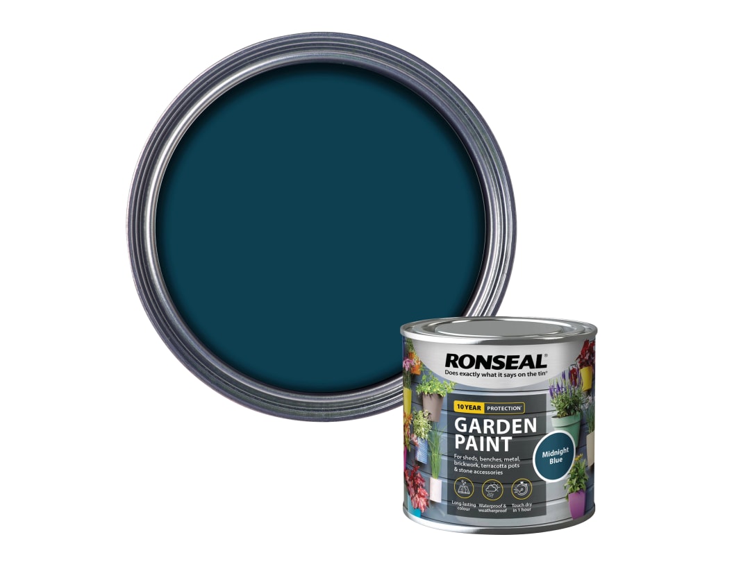 Ronseal Garden Paint Midnight Blue 250ml 37389