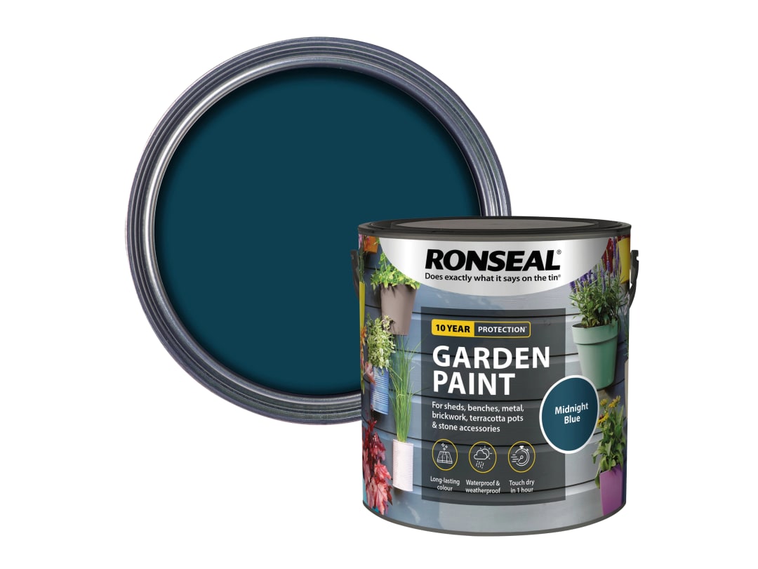 Ronseal Garden Paint Midnight Blue 2.5L 37434