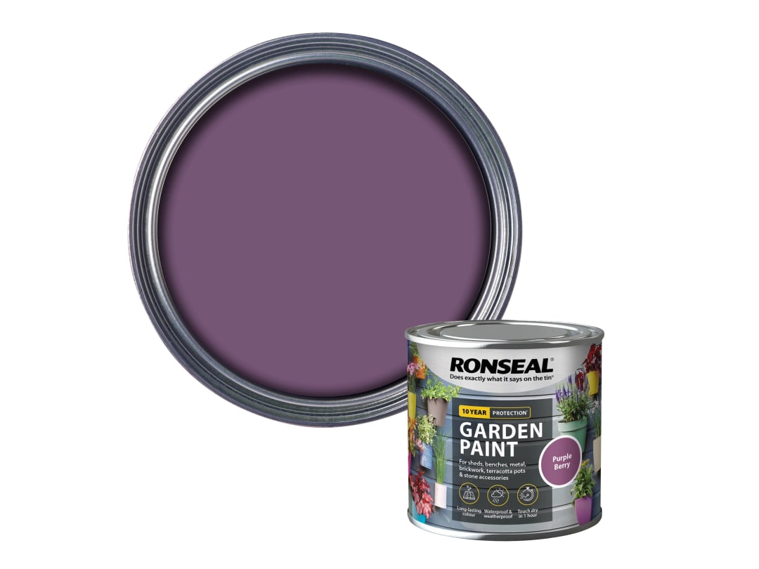 Ronseal Garden Paint Purple Berry 250ml 37377