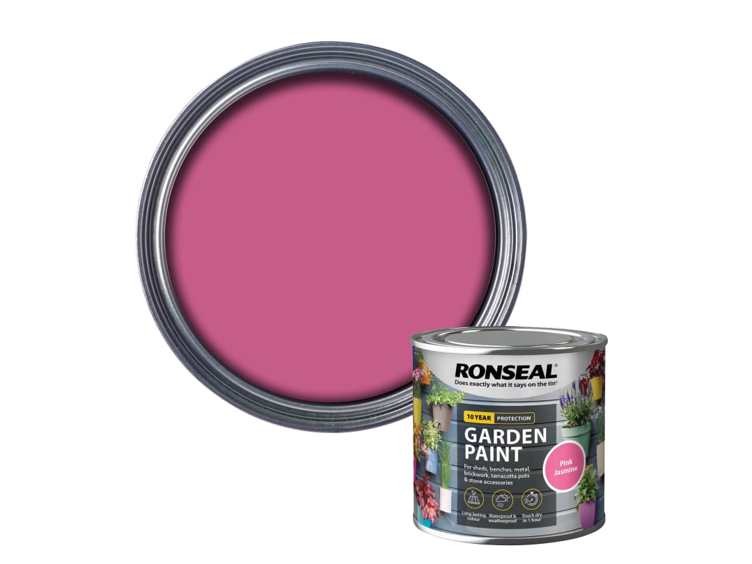 Ronseal Garden Paint Pink Jasmine 250ml 37383