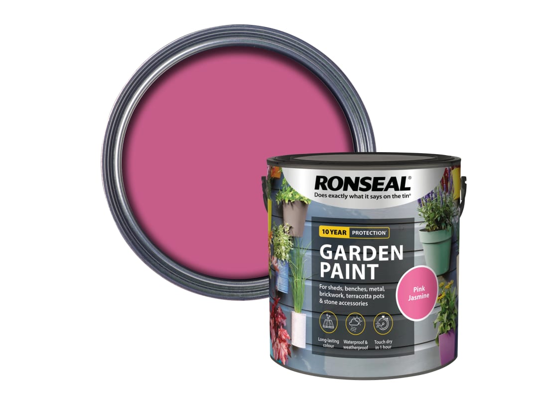 Ronseal Garden Paint Pink Jasmine 2.5 litre 38513