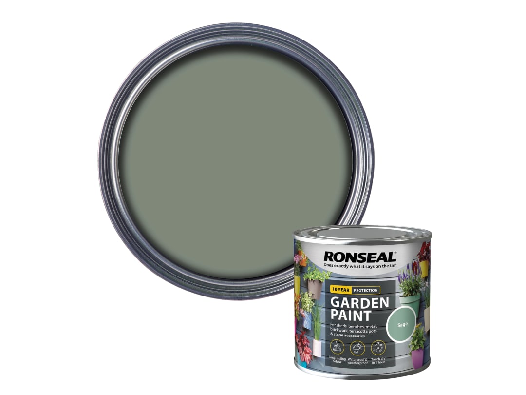 Ronseal Garden Paint Sage 250ml 37371