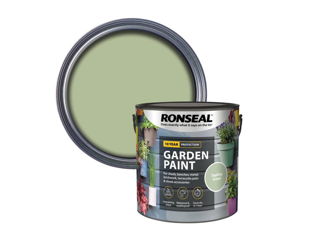 Ronseal Garden Paint Sapling Green 2.5 litre 37418