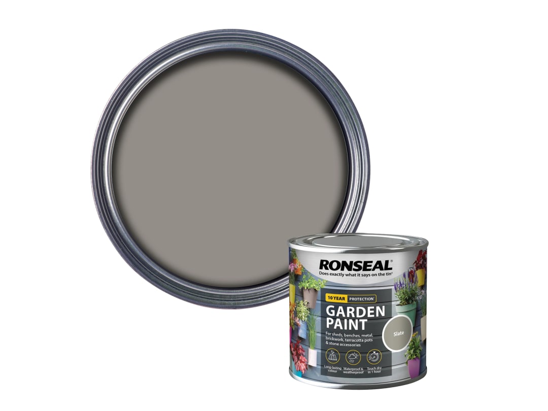 Ronseal Garden Paint Slate 250ml 37384