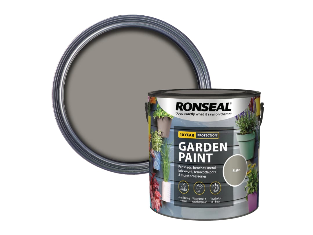 Ronseal Garden Paint Slate 2.5L 37431