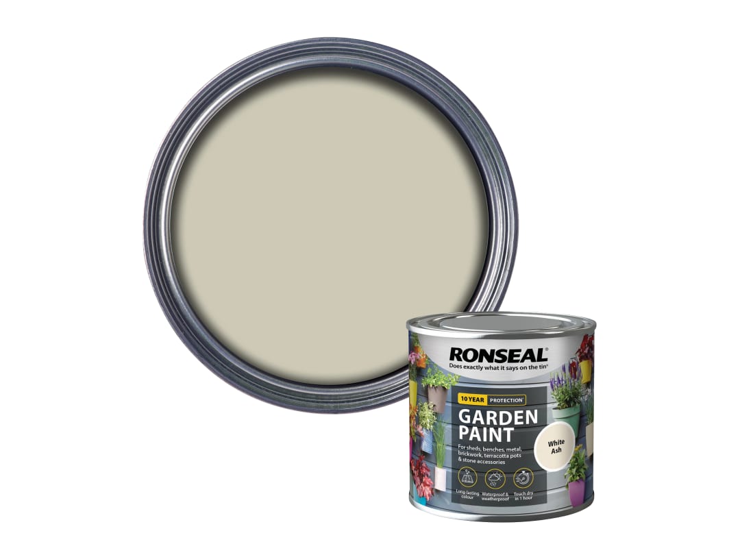 Ronseal Garden Paint White Ash 250ml 37378