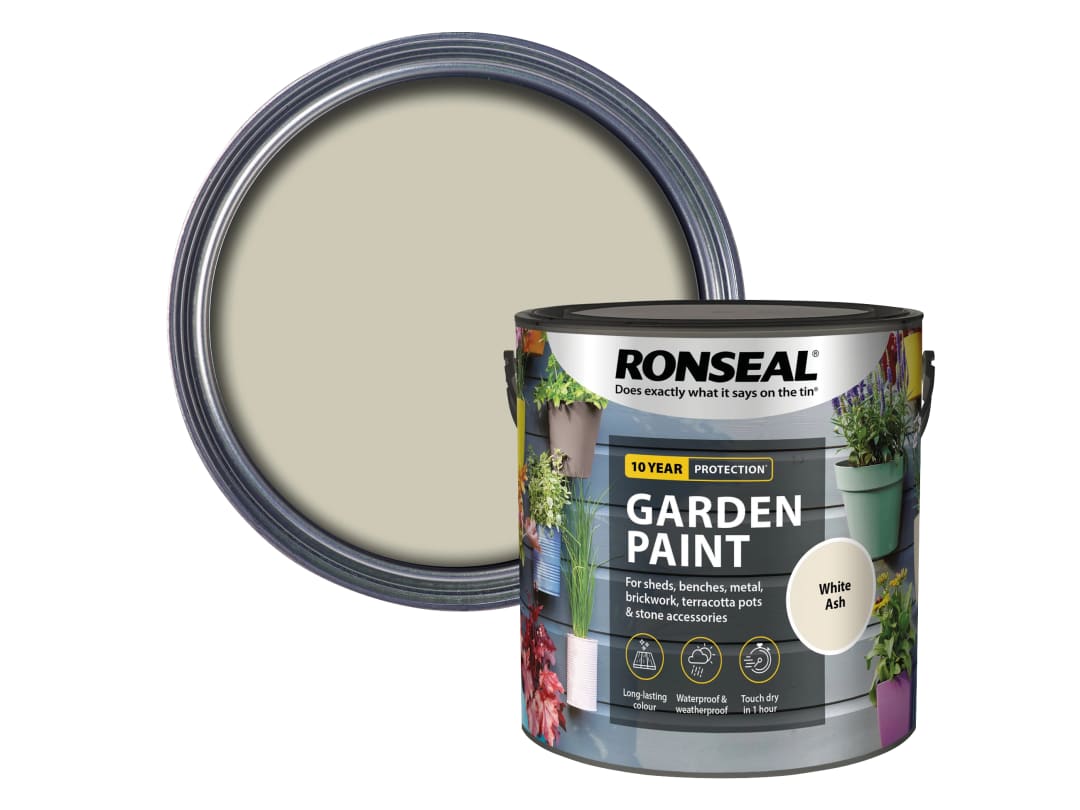 Ronseal Garden Paint White Ash 2.5L 37426