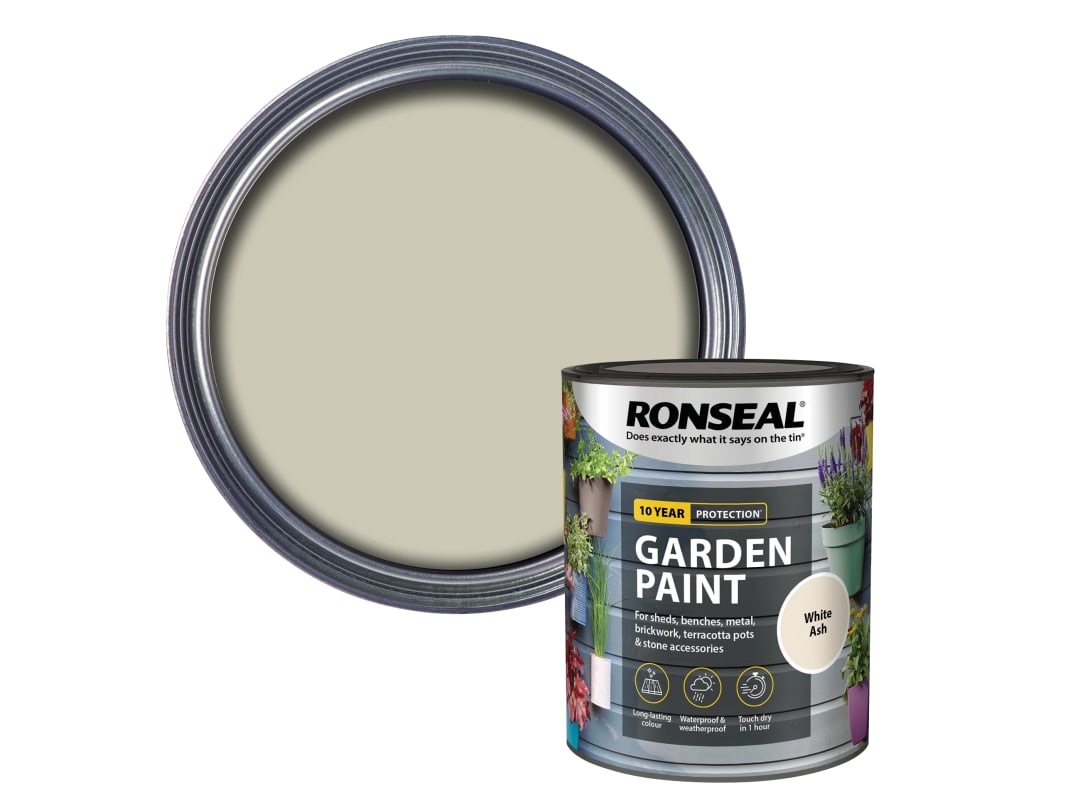 Ronseal Garden Paint White Ash 750ml 37402