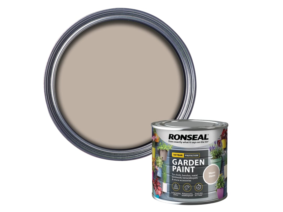 Ronseal Garden Paint Warm Stone 250ml 37596