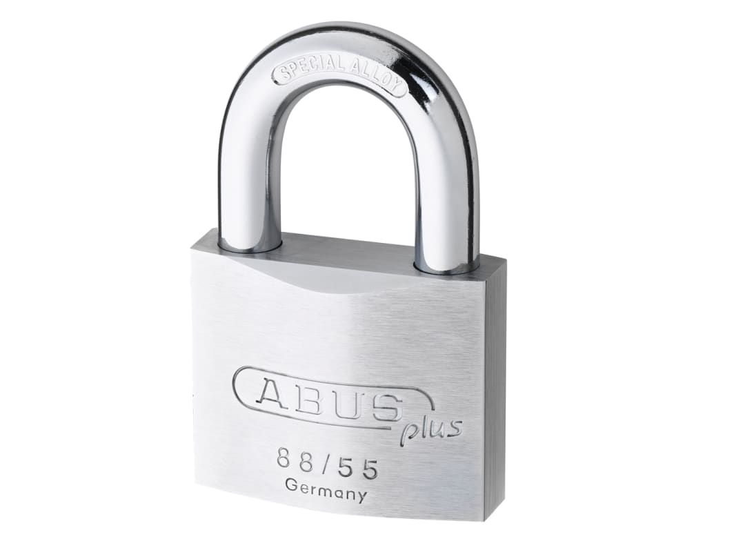 ABUS Mechanical 88RK/50mm Brass PLUS Cylinder Padlock Rekeyable Carded 10035210-01