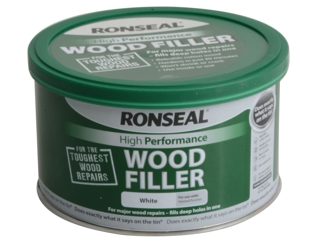 Ronseal High Performance Wood Filler White 275g 35303