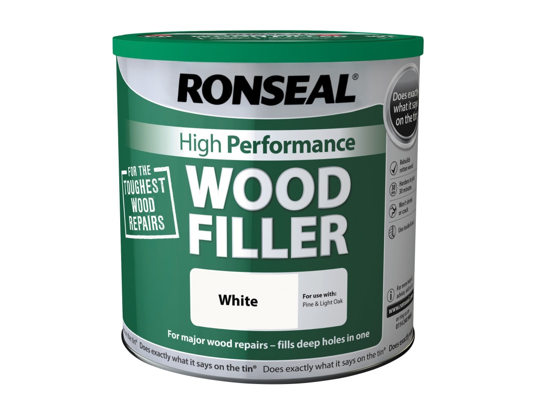 Ronseal High-Performance Wood Filler White 3.7kg 38239