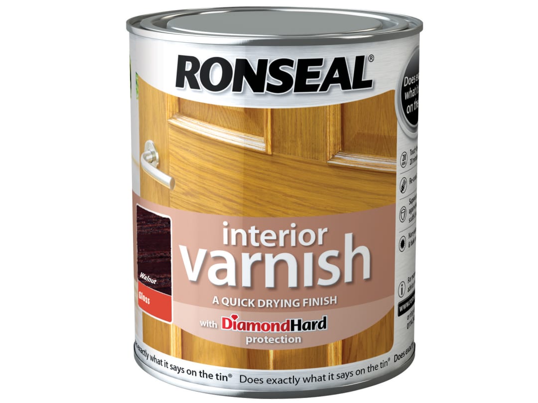 Ronseal Interior Varnish Gloss Walnut 250ml 36847