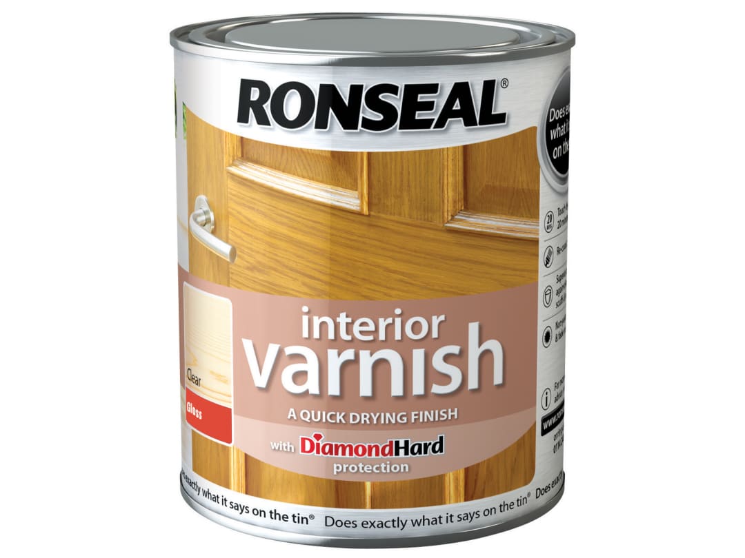 Ronseal Interior Varnish Gloss Clear 750ml 36874