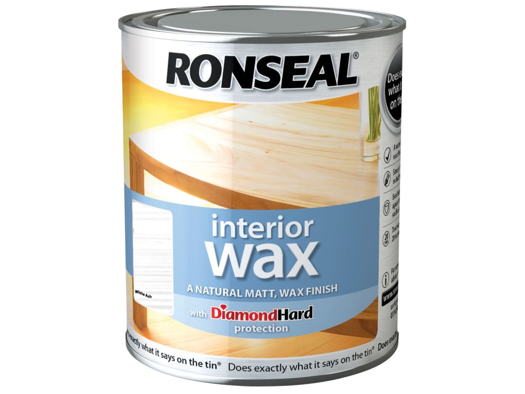 Ronseal Interior Wax White Ash 750ml 36885