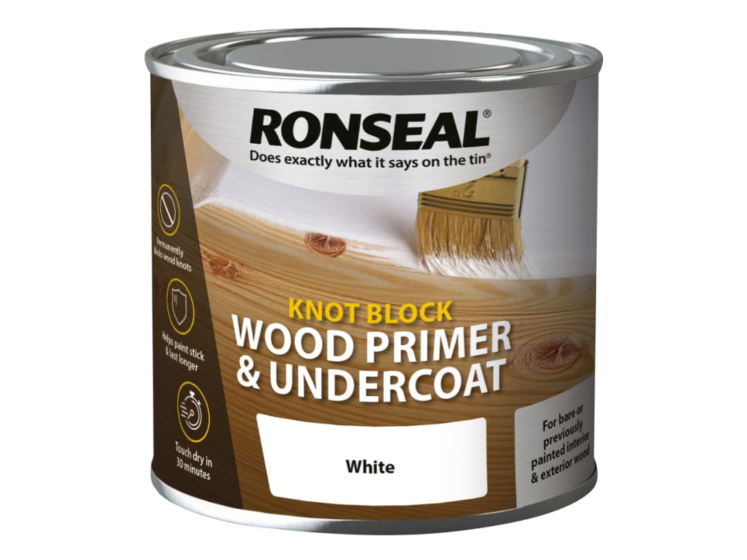 Ronseal Knot Block Primer & Undercoat White 250ml 37035