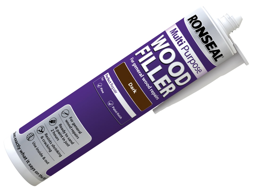 Ronseal Multipurpose Wood Filler Cartridge Dark 310ml 33368