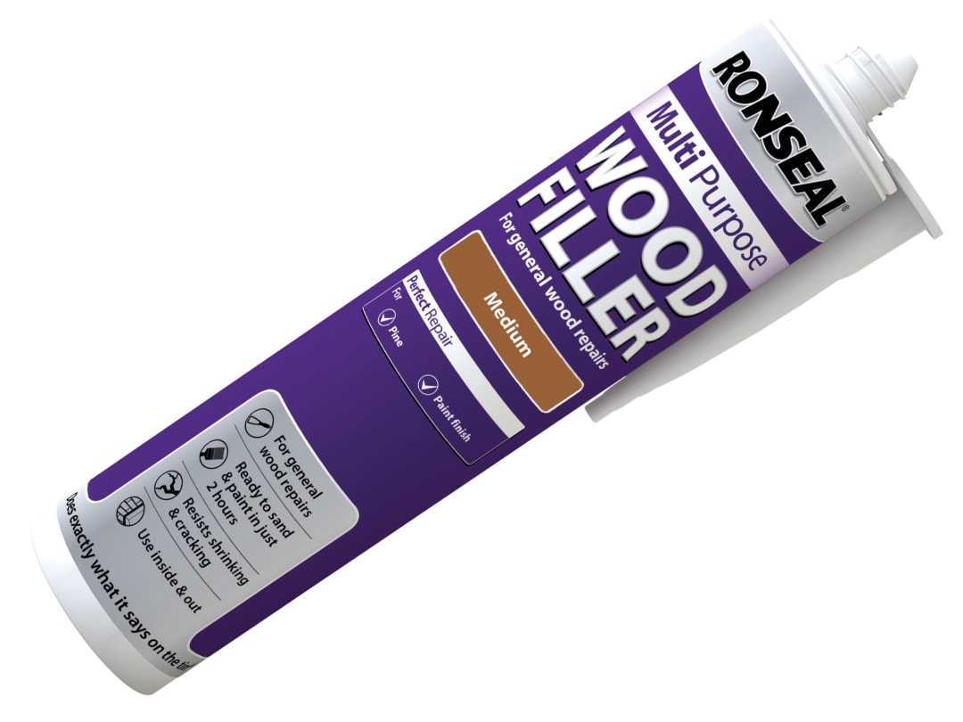 Ronseal Multipurpose Wood Filler Cartridge Medium 310ml 33367